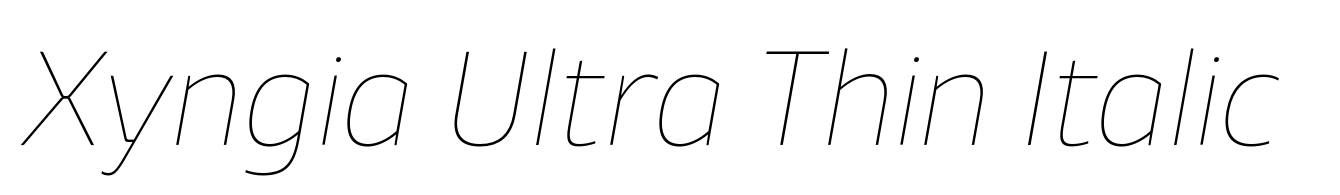 Xyngia Ultra Thin Italic